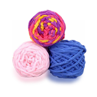 Approvisionnement d'usine 7mm d'épaisseur fil de Polyester gros tricot à la main Chenille fil couverture écharpe chaussures fil au Crochet