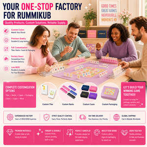 Acryl Rummy Cube Set Tragbares Rummy <span class=keywords><strong>Mini</strong></span> Mahjong für Unterwegs Camping Reisespiel mit Geschenkbox - Product Image 3