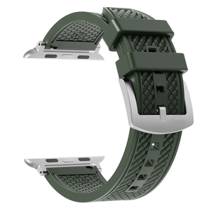 Bracelet de montre à dégagement rapide 20mm 22mm pour Apple Watch Samsung Garmin <span class=keywords><strong>Huawei</strong></span> Bracelet en caoutchouc fluoré souple Hypoallergénique <span class=keywords><strong>Installation</strong></span> facile - Product Image 2
