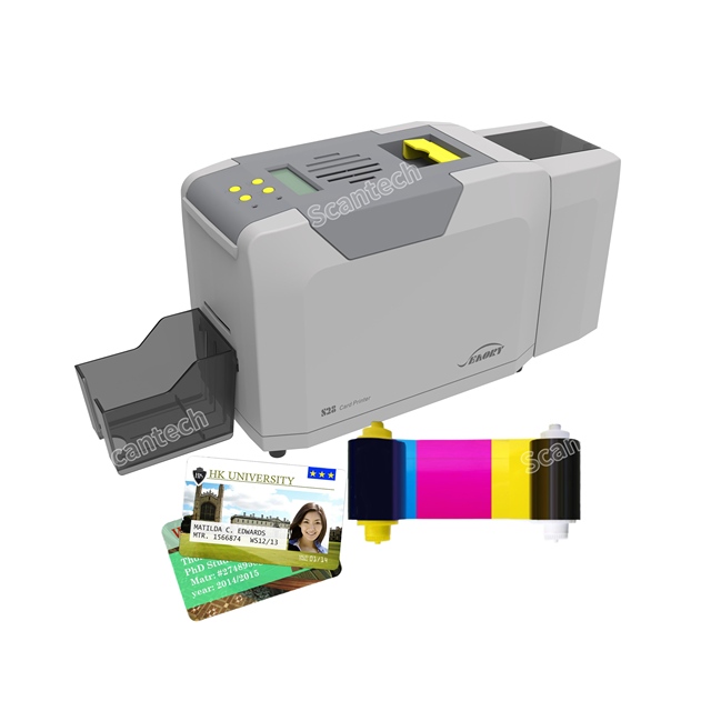 High Quality Lightweight Seaory S28 Desktop Automatic Dual Side 300dpi PVC ID Thermal Card Printer 300DPI