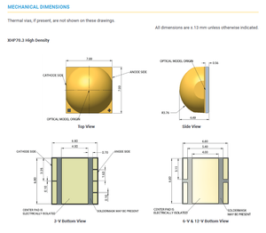 Vente chaude CREEs XLamps XHP70D Puce LED haute puissance Blanc chaud 2700k-7000k 6V 12V 1751LM Dimmable - Product Image 6