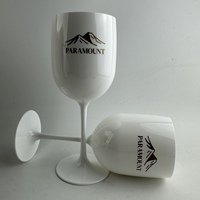 100 pièces logo personnalisé 500 pièces couleur personnalisée usine gros fabricant impérial plastique flûte à champagne verres à vin
