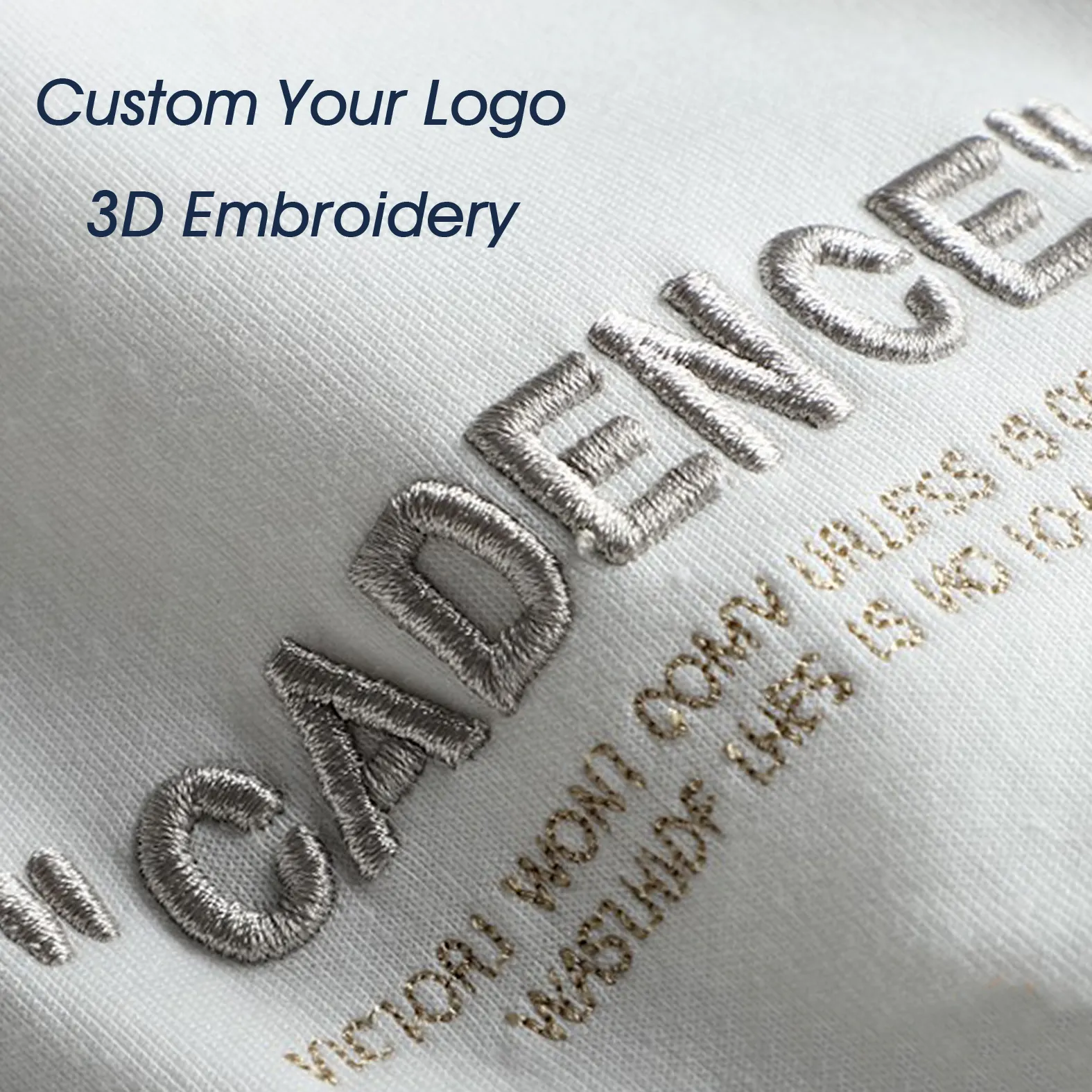 3Dパフ刺Embroideryコットンパーカーカスタム3D刺Embroideryファッションコットンプルオーバーウォームパーカー