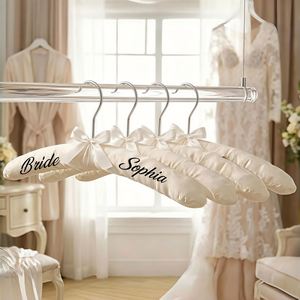 Cintres pour demoiselles d'honneur, cintre personnalisé pour robe de mariée, cadeau pour enterrement de vie de jeune fille, accessoires pour robe de mariée - Product Image 2