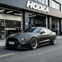 Jantes forgées à deux pièces avec verrouillage arrière de 18/19/20/21/22 pouces pour Ferrari BMW Tesla, jantes concaves profondes en bronze mat personnalisées pour GM Ford Dodge