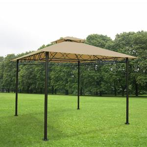GAZEBO MOD. LUX MT 3X3 MT ANTRACITE E BEIGE - Product Image 1