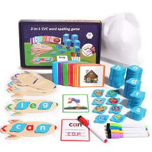 Kids Learn To Spell CVC Sight Words English Words Spelling Game Matching Letter Game