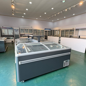Congélateur coffre combiné pour supermarché de 2,1 mètres, équipement de réfrigération pour stockage à froid, vitrine réfrigérée - Product Image 3