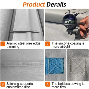 EN coperta antincendio per auto al litio di emergenza estrema 6x8 m 19,8x26 Ft certificato 13501 <span class=keywords><strong>CE</strong></span> EV - Product Image 5