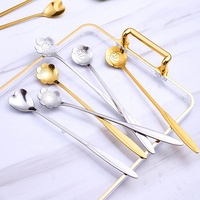 Cuillère à dessert classique à manche long en acier inoxydable, finition miroir, pour cadeaux d'affaires, haute qualité, pour la maison