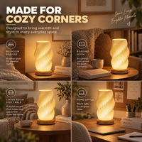 Lampe de table à trois couleurs à intensité variable avec prise USB personnalisée OEM, lampe de nuit décorative pour balcon, patio, jardin, LED