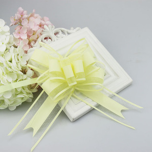 Vente en gros de rubans d'emballage de cadeaux pour décoration de fête de mariage rubans papillon en organza pour emballage cadeau - Product Image 6