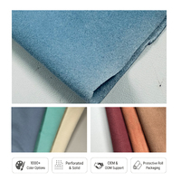 Tissu synthétique en suède ultra floqué 0,7 mm Borui, simili suède pour revêtement de plafond de voiture, matériaux de sellerie automobile