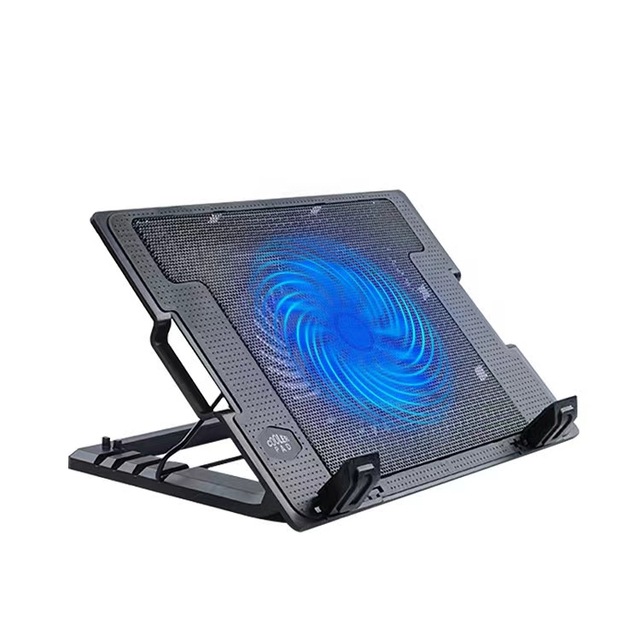 Wholesale Laptop Cooler 12-17 Inch Aluminum Plastic Air-Cooled Single Fan Computer Base Board Radiator Universal Notebook Stand
