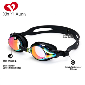 Gafas de Natación Antivaho Xinyixuan, Lentes de PC con Protección UV, Silicona Suave, Correa Ajustable, Visión Amplia para Entrenamiento de Natación - Product Image 2
