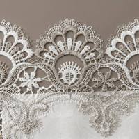 Sets de table pour mariage, sets de table en dentelle blanche brodée de fleurs pour table à manger
