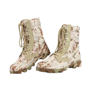 Stivali <span class=keywords><strong>tattici</strong></span> da <span class=keywords><strong>uomo</strong></span> impermeabili per escursioni all'aperto scarpe di sicurezza da lavoro in pelle scamosciata resistente con stivali da giungla in acciaio - Product Image 3