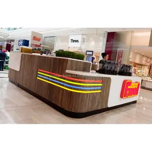Moderne Retail Fast Food Kiosk En Winkelcentrum Koffie Kiosk Juice Bar Ontwerp Meubels