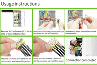 Connecteurs de fils à 4 broches de haute qualité CE UKCA CQC 400V 32A, connecteurs à enfoncement, bornier Wagos 773-604, équipement électrique