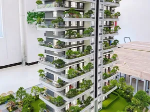 공장 맞춤형 부동산 모델 주택 계획 건축 설계 맨션 건축 규모 모델 건축 모델