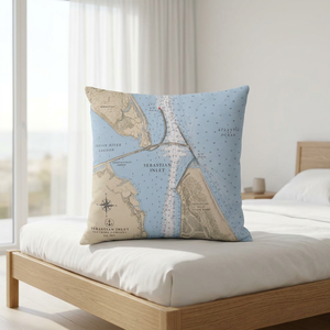 Housse de coussin décorative vintage avec carte nautique personnalisée en gros pour canapé de salon et décoration intérieure - Product Image 5