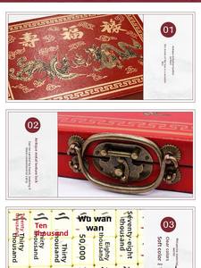 Jeu de Mahjong chinois vintage avec étui en cuir, 144 tuiles + dés et guide en anglais, cadeau idéal pour les amis étrangers - Product Image 3