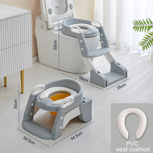 Siège d'apprentissage de la propreté pour enfants WIDEWAY avec échelle, réglable et pliable, marchepied antidérapant pour toilettes d'enfants - Product Image 3