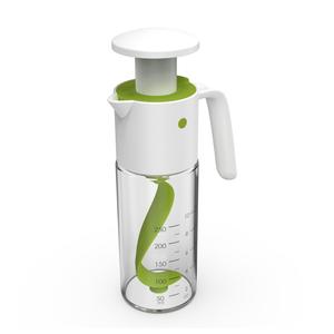 Nouveau design – Distributeur d'huile d'olive et mélangeur manuel de vinaigrette en plastique avec couvercle à pression - Product Image 1
