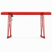 Grue à portique SDCRANE de 5 tonnes équipée d'un moteur, d'une boîte de vitesses et d'un engrenage, hauteur de levage de 12 m, portée de 30 m pour les matériaux de construction
