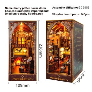 Supporto per Libri in Legno Creativo Fai-da-Te, Decorazione per Scenari in Miniatura con Montaggio Artigianale - Product Image 4