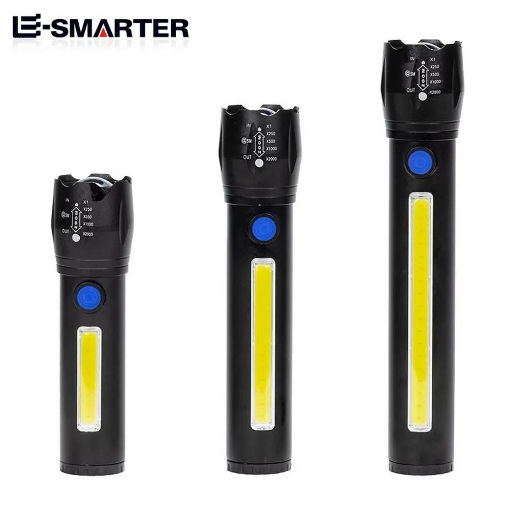 Super Bright Camping Underwater 100000 Lumen Linternas Housing Power Bank 500 Lumen Led torcia elettrica