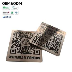 Etiquetas de Dados Variáveis com Código QR Personalizadas de Fábrica, Resistentes à Temperatura e Químicos, Placas de Identificação de Ativos - Product Image 1