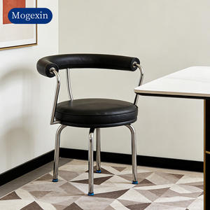 Sillas de Comedor de Cuero PU Modernas de Estilo Europeo de Lujo con Patas de Metal, Muebles de Comedor Súper Cómodos para el Hogar y la Oficina - Product Image 3