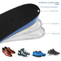 Sol Dalam Sepatu Pria Wanita, Penambah Tinggi Badan, Tak Terlihat, Bahan Poliuretan, Alas Lembut, Tidak Membuat Kaki Lelah, Penyerap Keringat