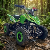 Quad à quatre roues ultime 49cc essence/électrique pour enfants, mini ATV en matériau ABS léger et durable, rotation à 360 degrés