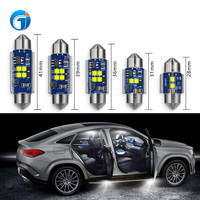 Ampoule LED de voiture JG C5W Canbus, lampe de lecture intérieure, Festoon 4SMD 2525 28mm 31mm 36mm 39mm 41mm, éclairage de plafond