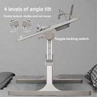 Table de lit pliable réglable, divers matériaux disponibles, différentes tailles, hauteur de support réglable, idéale pour les étudiants et l'utilisation à domicile avec ordinateur.