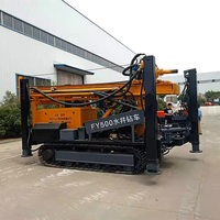Machine de forage de puits d'eau 2600 kg, profondeur de forage souterrain 500 m, machine de forage de puits profond