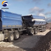 Trailer kereta jalan setapak, Trailer kereta dorong samping, Semi Trailer, karavan, kereta B-Side Dump, 5ton Superlink/Interlink, tahan lama, Australia