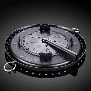 Poêle à gaz de style coréen, ronde, avec revêtement antiadhésif, outil de barbecue portable pour usage domestique - Product Image 5