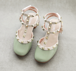 Nuevas Sandalias con Hebilla y Remaches para Niñas, Zapatos de Rendimiento con Tacón y Piedras Brillantes - Product Image 2