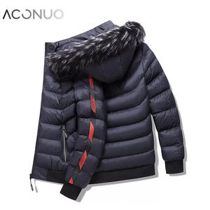 Зимняя куртка с капюшоном с меховым воротником и наушником, ветровка с капюшоном, куртка-пуховик на молнии - Product Image 6