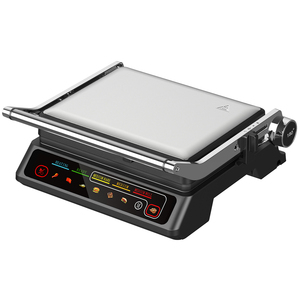 Gaufrier électrique belge 180° avec plaques antiadhésives pour sandwichs, steaks et grillades – Appareil de cuisine domestique et extérieur - Product Image 1