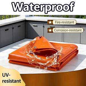 Bâche en PVC ignifuge <span class=keywords><strong>anti</strong></span>-UV avec protection longue durée pour tentes extérieures, serres, usage industriel - Product Image 2