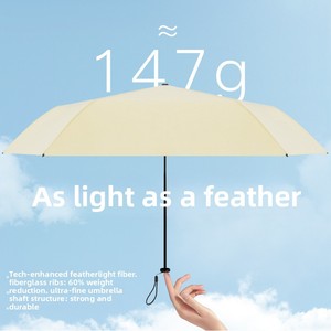 <span class=keywords><strong>Parapluie</strong></span> pliant de poche <span class=keywords><strong>mini</strong></span> crayon 6 baleines, ultra léger 146g, anti-UV UPF50, avec logo personnalisé OEM, pour femme, cadeau promotionnel, soleil et pluie - Product Image 2