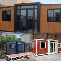 Maison conteneur mobile isolée, modulaire, extensible, de luxe, moderne, pliable, pour habitation, 20 pieds, 40 pieds, pour expédition