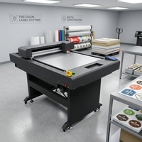 Plotter de Corte de Cama Plana de Alta Velocidad con Doble Cabezal, Cortadora Digital CNC para Muestras de Tela, Cuero, Fieltro y Cartón