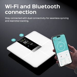 Báscula Digital Inteligente WiFi con Pantalla <span class=keywords><strong>de</strong></span> Vidrio Templado, 4 Electrodos, Analizador <span class=keywords><strong>de</strong></span> Grasa Corporal <span class=keywords><strong>de</strong></span> Alta Precisión, Sincronización con APP, Monitor <span class=keywords><strong>de</strong></span> Salud - Product Image 2