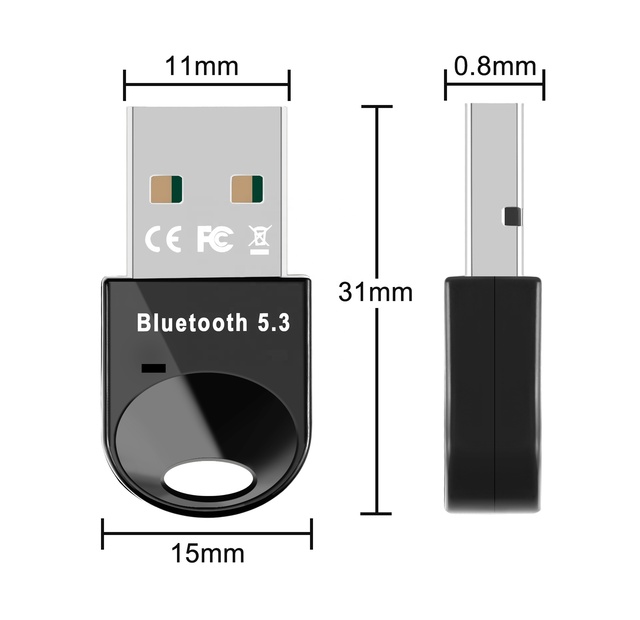Wholesale Portable Mini USB BT5.3 Wireless Audio Receiver Transmitter for Speaker Printer Keyboard