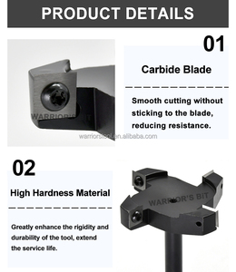 Warrior's <strong>Bit</strong> Carbide Insert Slab Leveler Milling Cutter <strong>Wood</strong> <strong>Bit</strong> Woodworking Tool CNC Spoilboard Surfacing Router <strong>Bit</strong> - Product Image 5